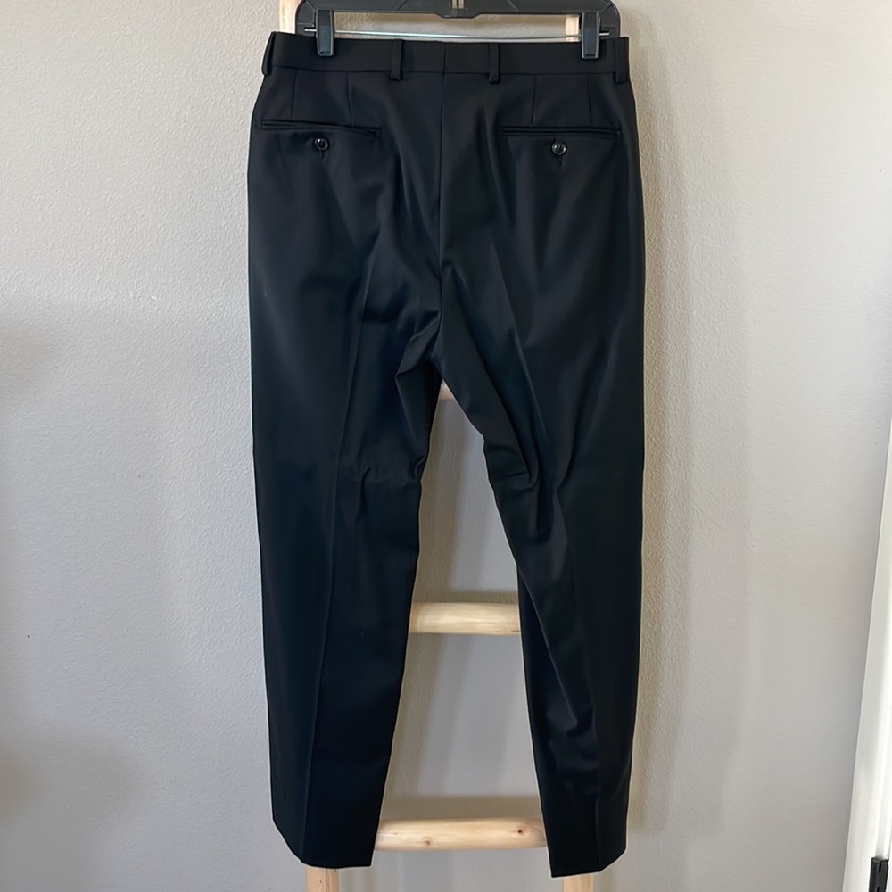 Calvin Klein | Slim-fit Stretch 2 Piece Black Suit SZ 42R W32/32 - Picture 11 of 15
